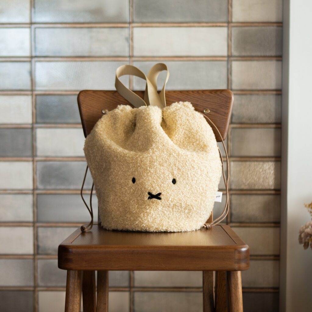 ミッフィー miffy ふわふわ バッグ ベージュ