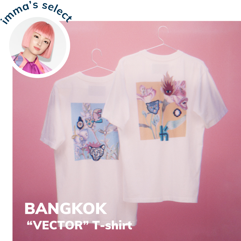 ホワイトコットンTシャツ フラワープリント
VECTOR