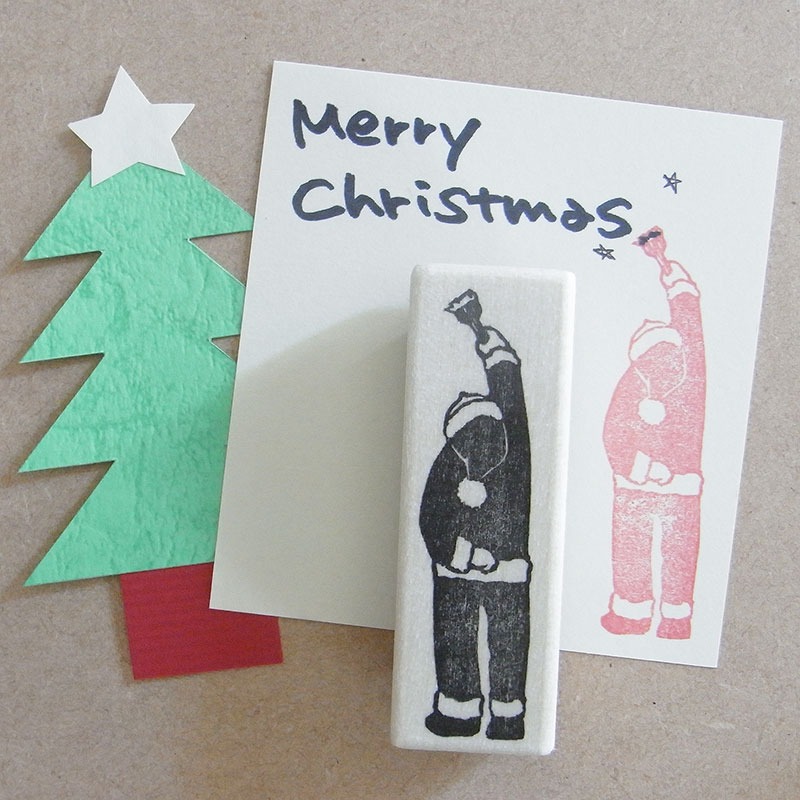 クリスマスはんこ 何かを書くサンタ
クリスマス
スタンプ