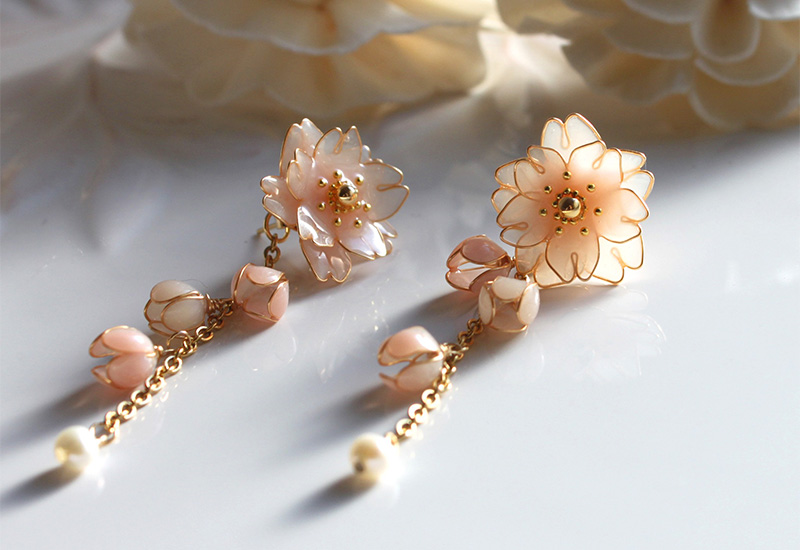 桜ピアス 桜イヤリング 桜アクセサリー