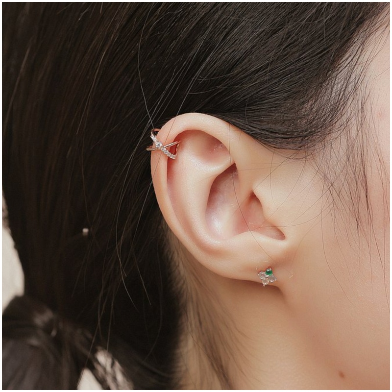 925 純銀交織 耳骨夾 Ear Cuff