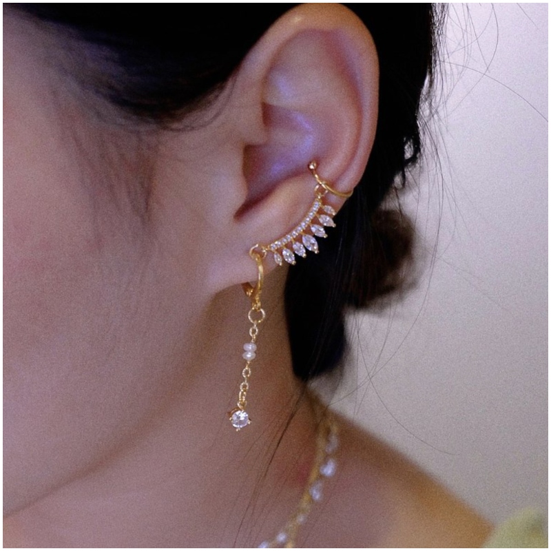18K珍珠 耳骨夾 Ear Cuff