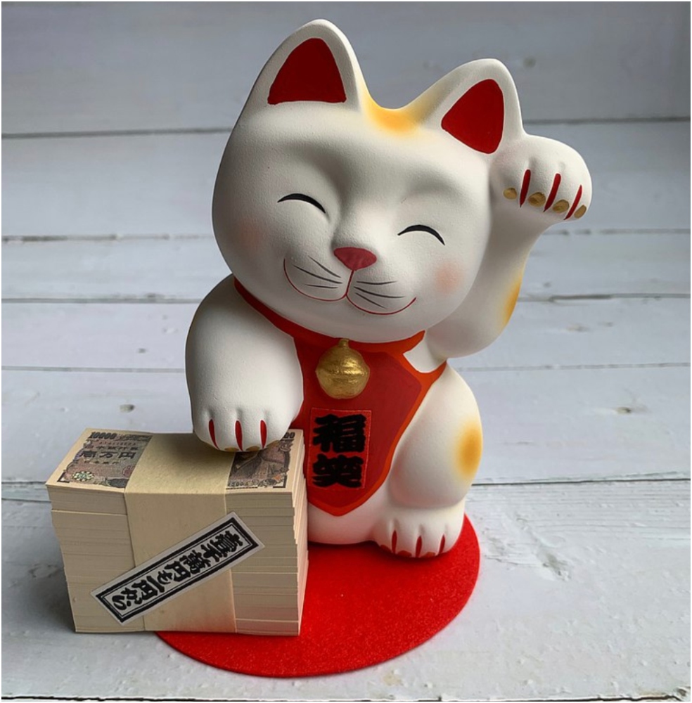 笑福 招財貓 存錢筒