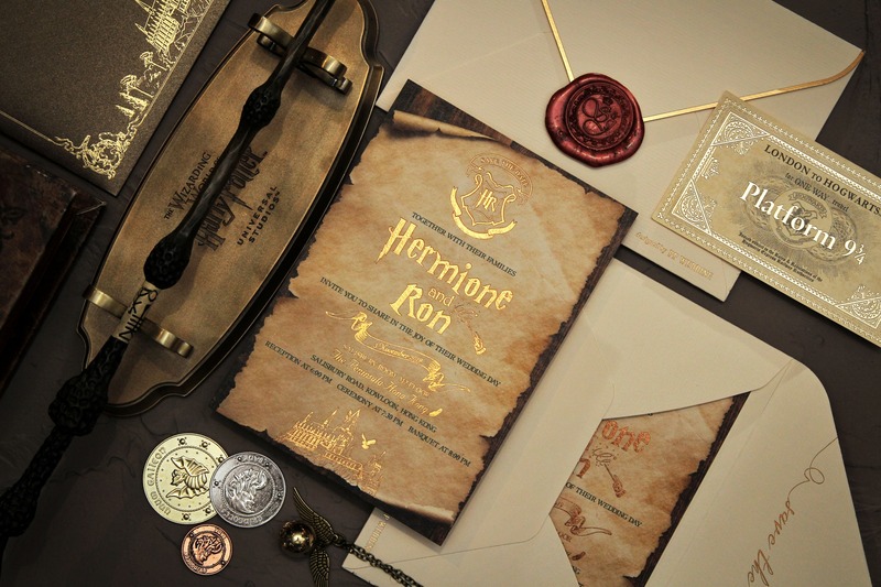 哈利波特 Harry Potter 款喜帖設計 哈利波特 Harry Potter 款 喜帖設計