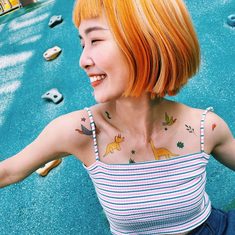 恐龍紋身貼紙