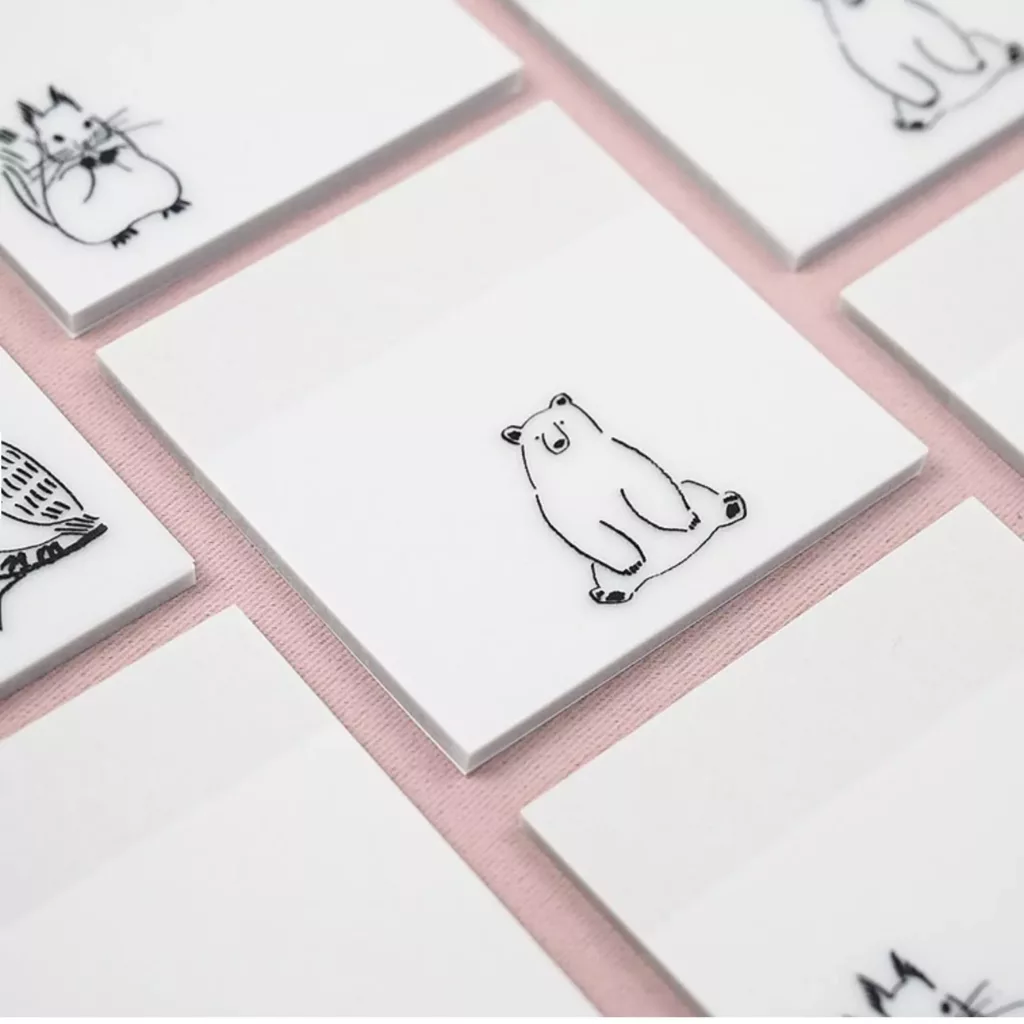 森系動物PET透明便利貼(按上圖訂購)