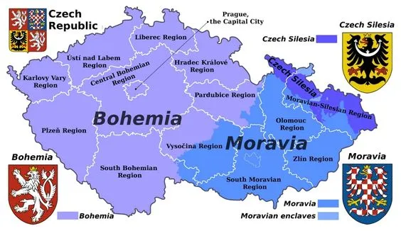 波希米亞 Bohemia 是為古中歐地名,位於古捷克地區西部。