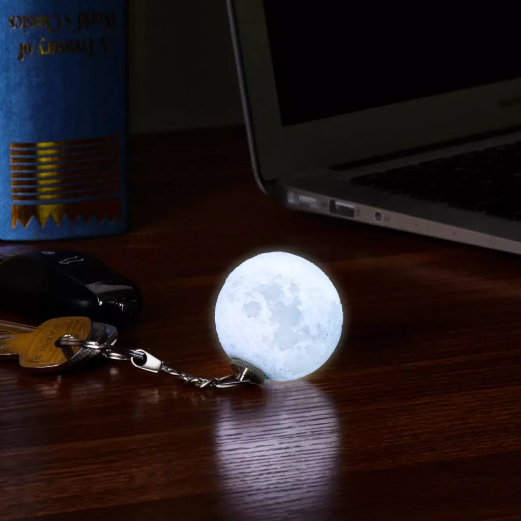 2021聖誕節 聖誕禮物 交換禮物 迷你月球 LED 亮光鑰匙圈