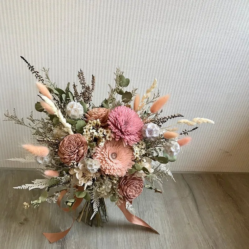 乾花花束擺設