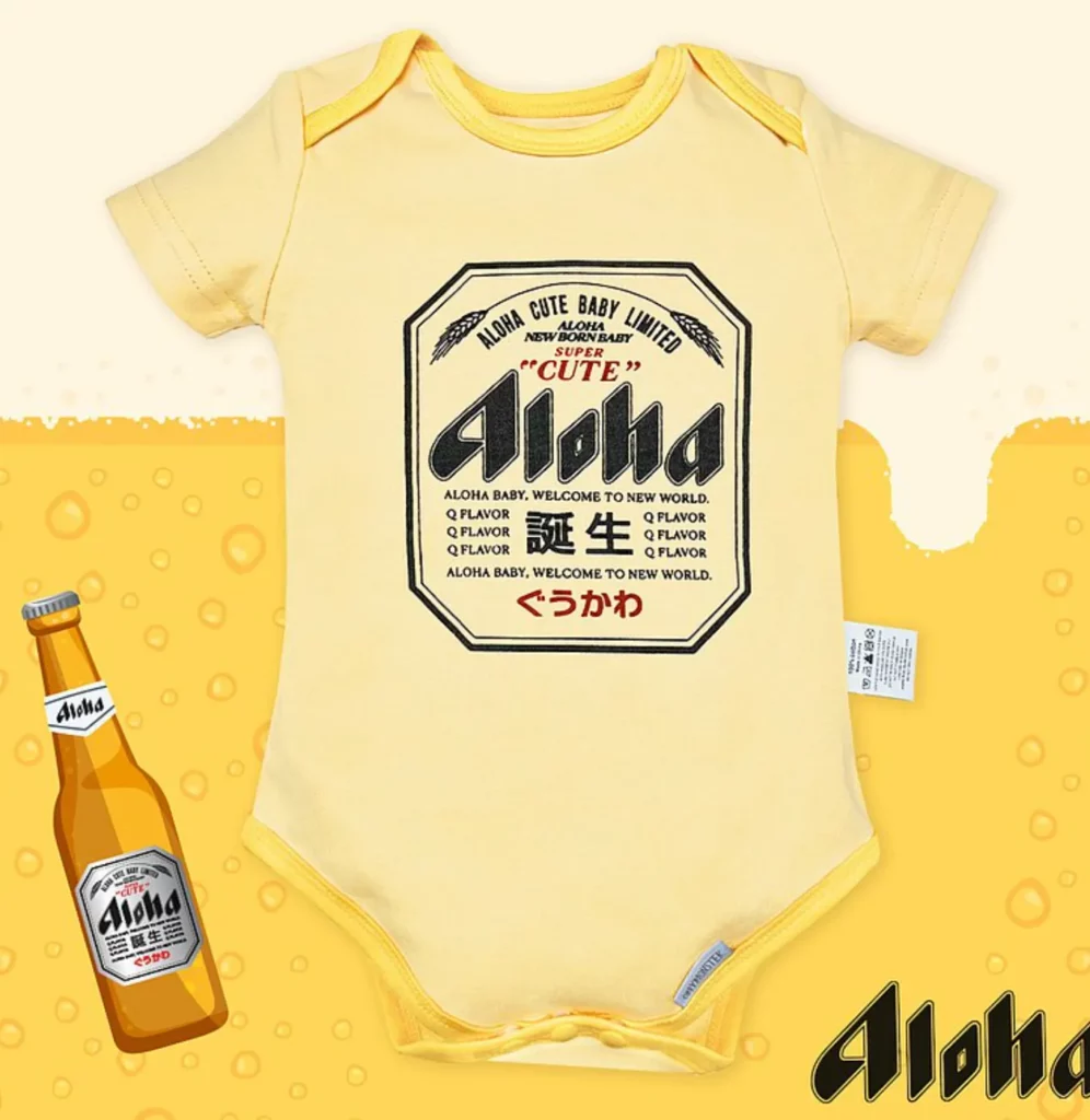 OMYMONSTER Aloha 誕生慶祝 包屁衣(按上圖訂購)