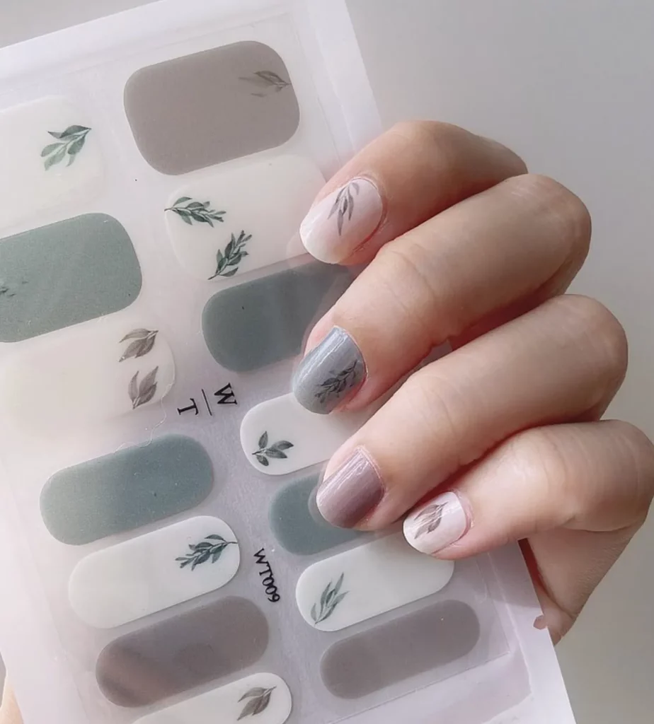 綠葉指甲貼(按上圖訂購)