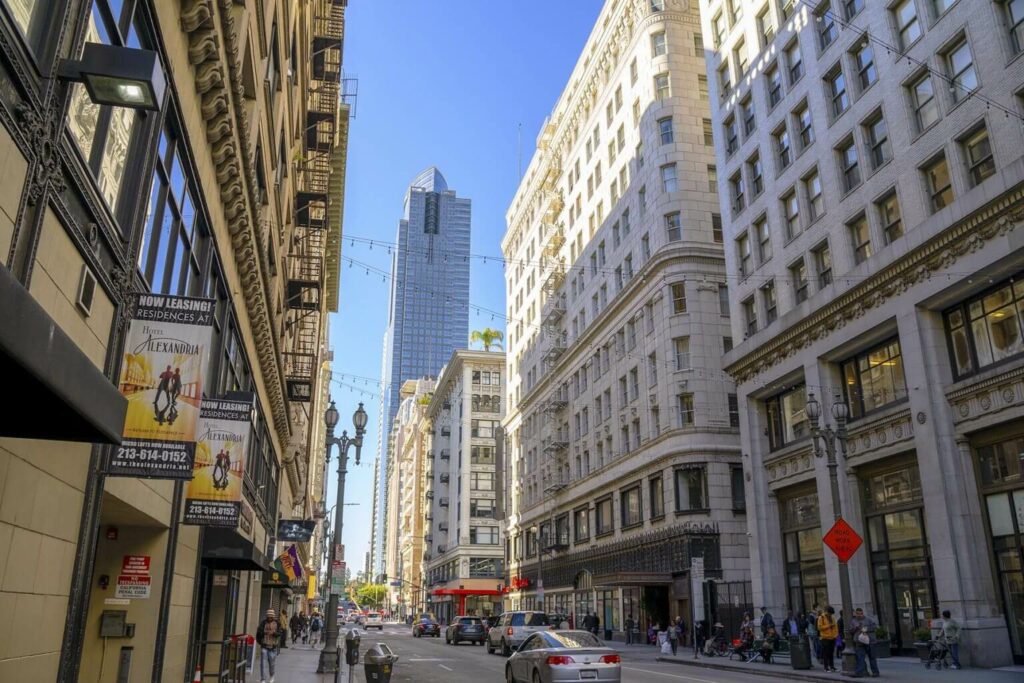 美國洛杉磯市中心街景