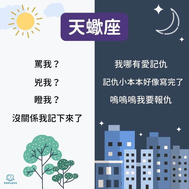 天蠍座個性 不是真的愛記仇
