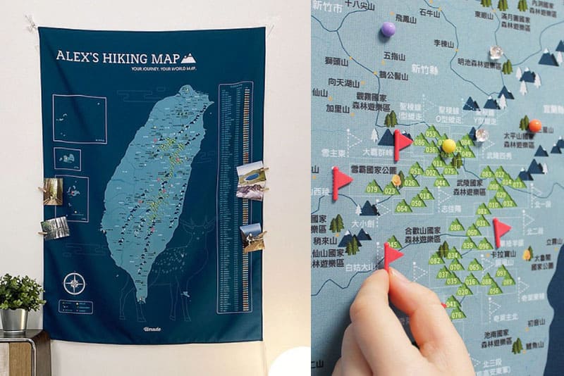 台灣百岳地圖深受很多登山愛好者喜愛。