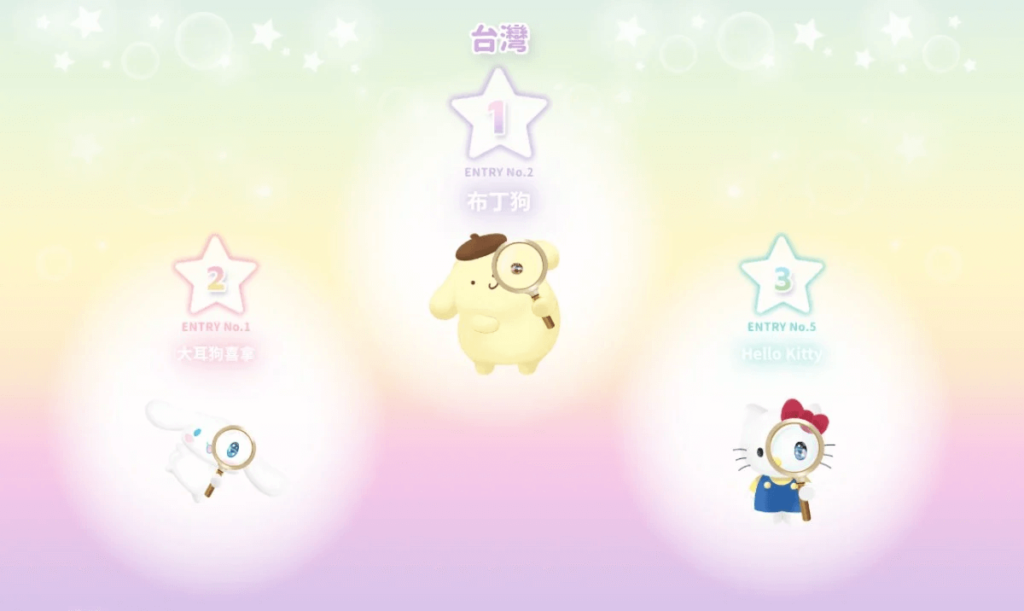 三麗鷗票選活動