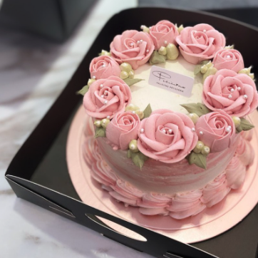 造型擠花生日蛋糕
