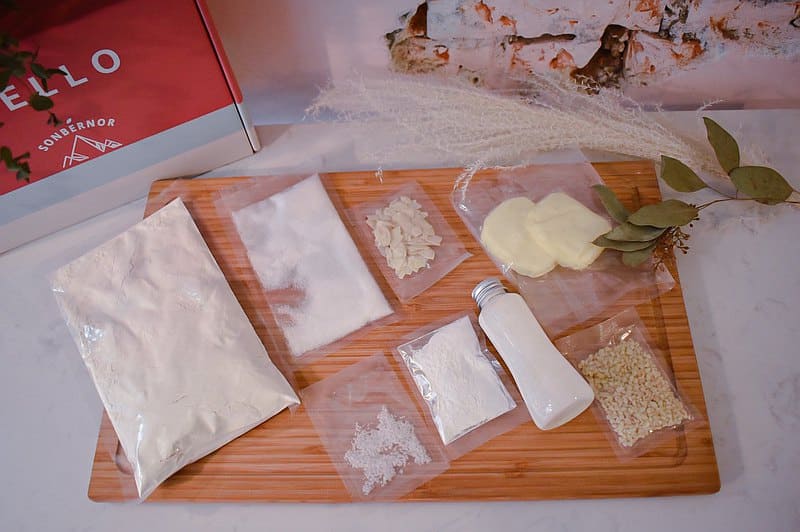 司康食譜所需的材料