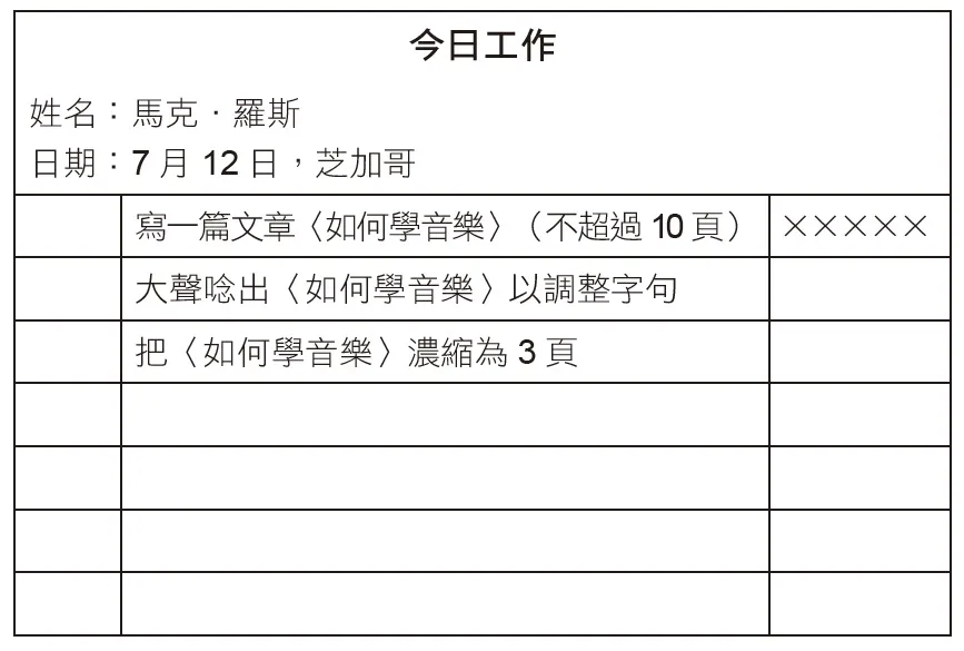 4個番茄鐘之後安排較長的休息時間