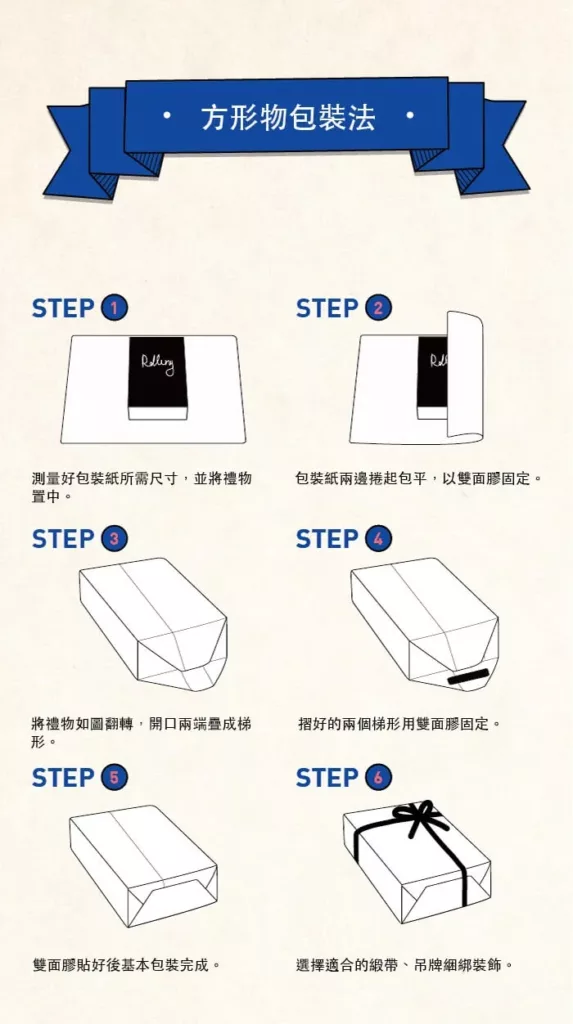 簡單禮物包裝步驟