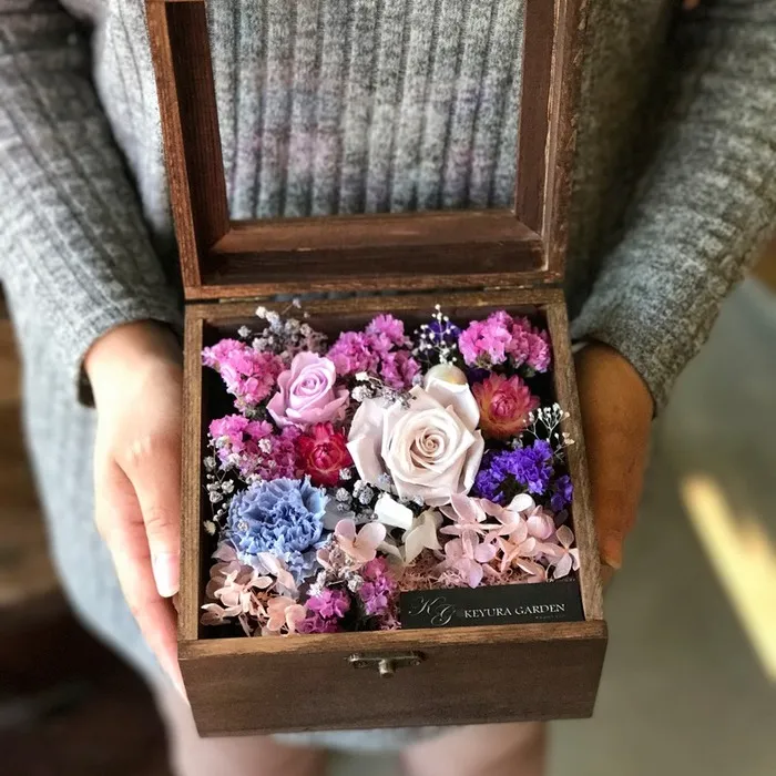 情人節花束推薦:浪漫乾燥花花盒