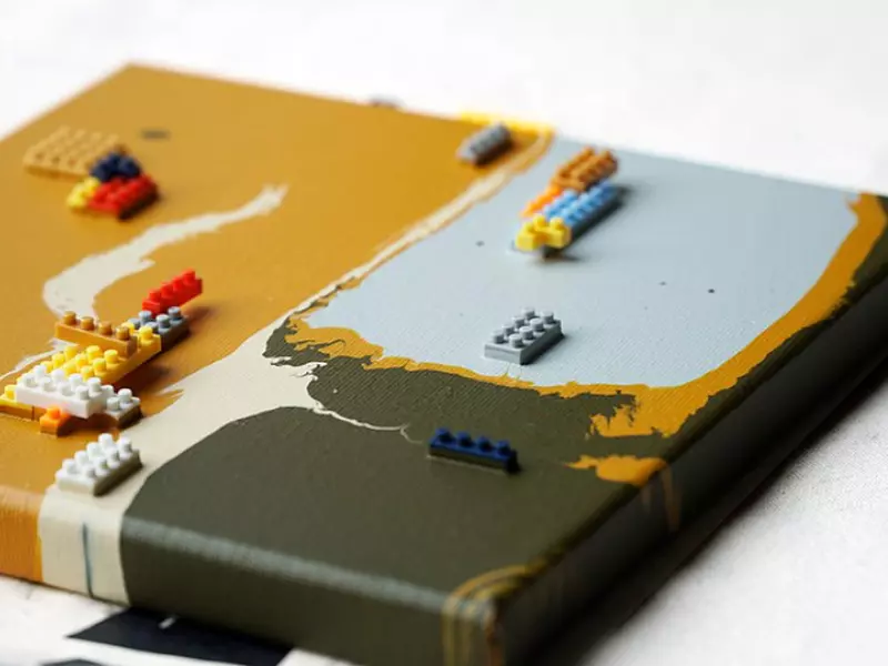6 色樂高 DIY 流動畫