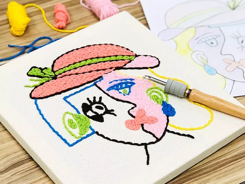 跟著 Picasso 創作俄羅斯刺繡材料包